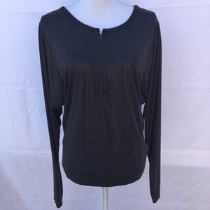 NWT We The Free Woman’s S Long Sleeve blouse Black